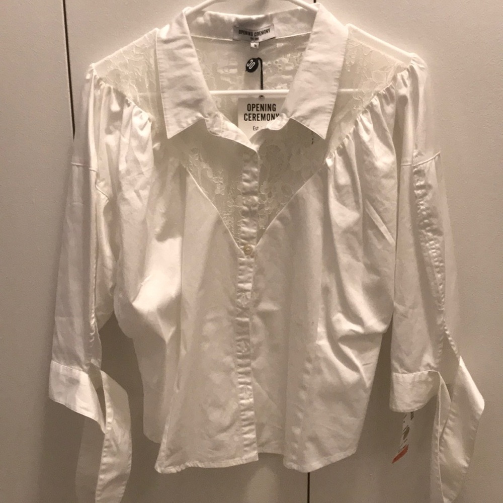 Open Ceremony lace top.